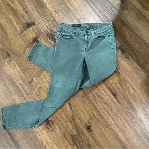 J.Crew Green Toothpick Jeans